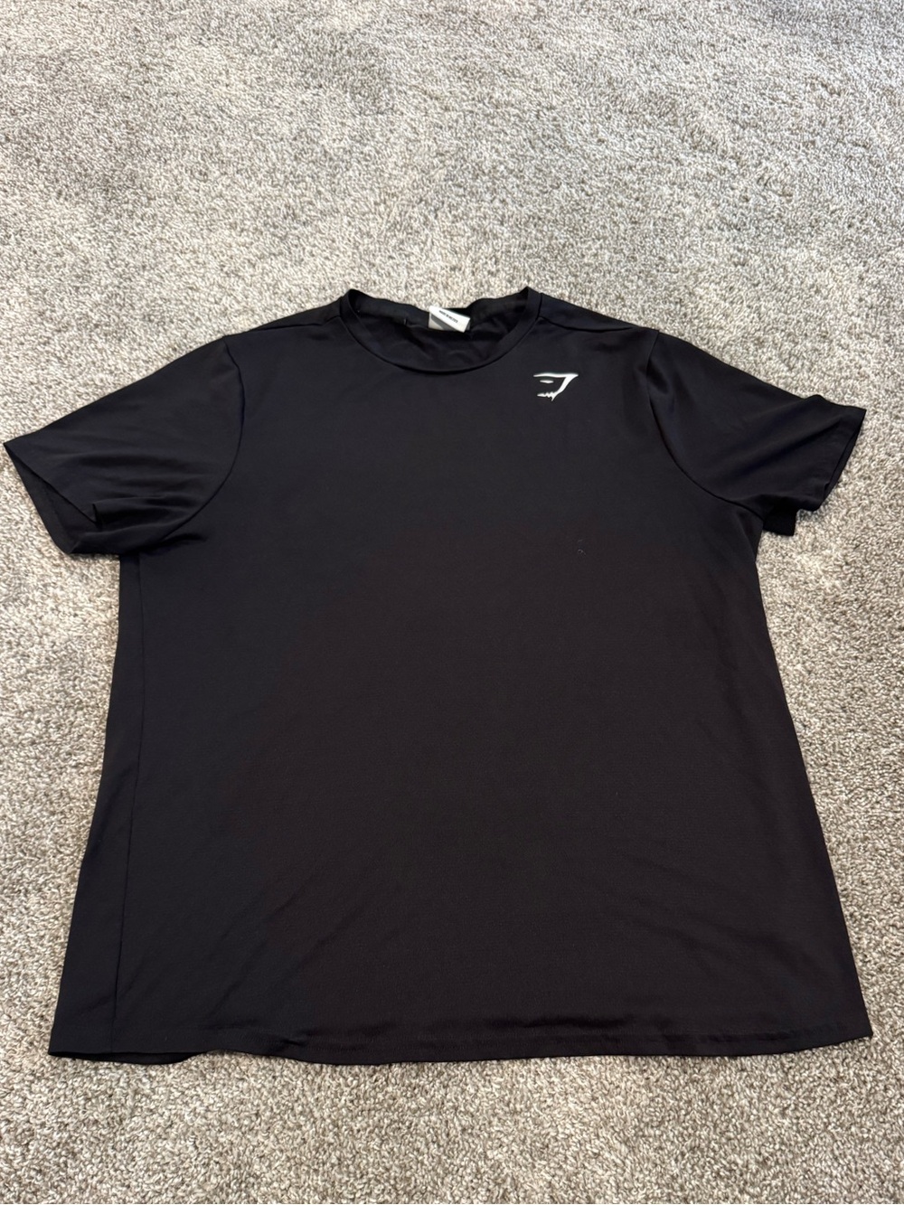 Gymshark Black Short Sleeve Training Tee with Small Logo